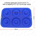 Donut Pan with 6 cup Silicone Cake Plate - Muffins Pan Cake Pan Mold